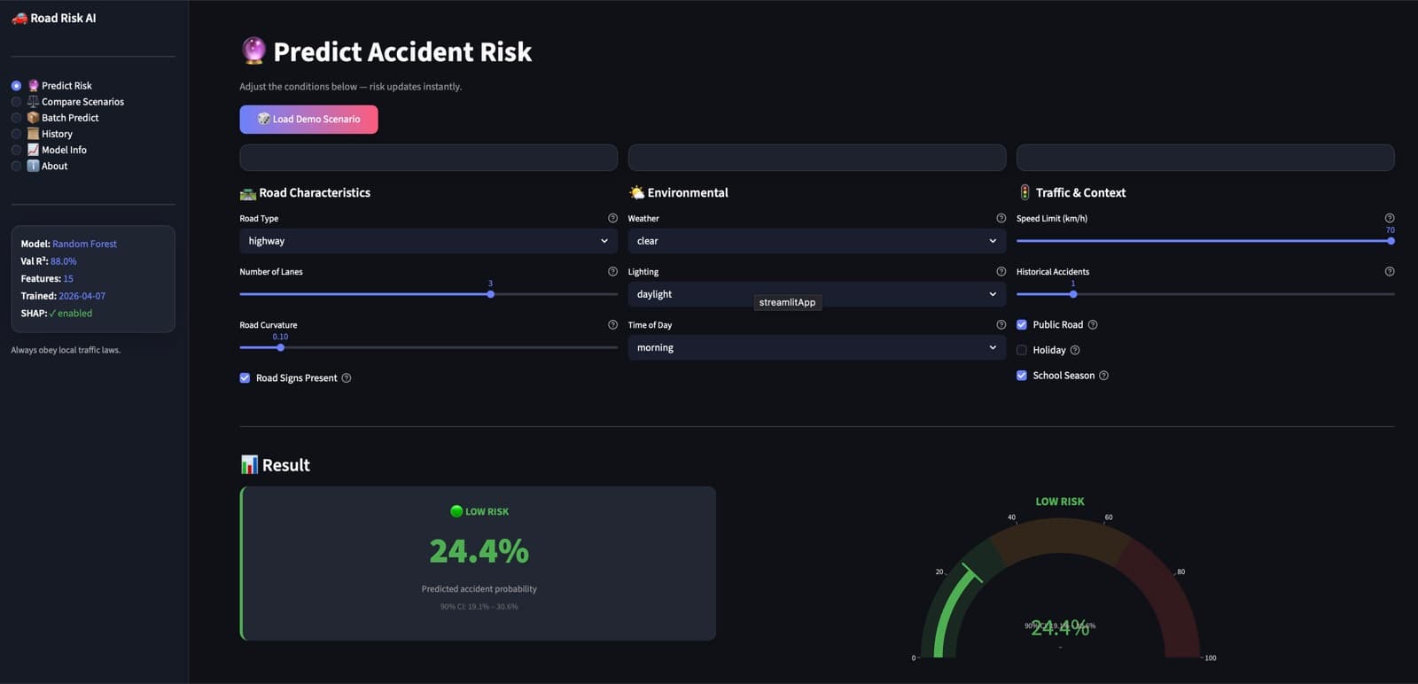 Road Accident Risk Predictor preview